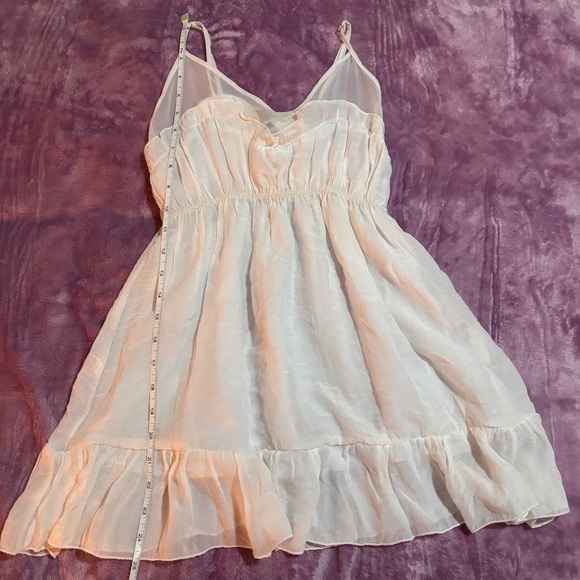 White Babydoll Ruffled Spaghetti Strap Empire Cami Size XS NWT, Costa Blanca - Picture 7 of 10